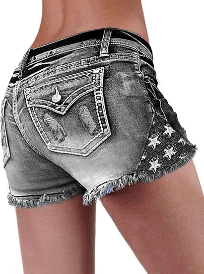 Shorts Denim Frayed - 【HME】Dżinsy | Pokaż swoją odważną stronę