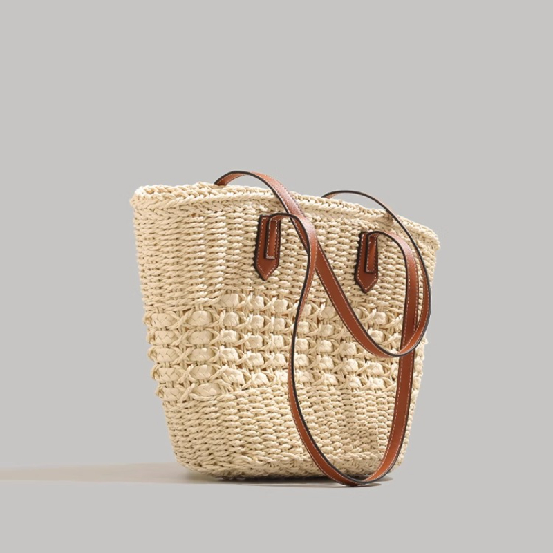 Tote Bag Beach - Bardzo duża składana torba ze słomy