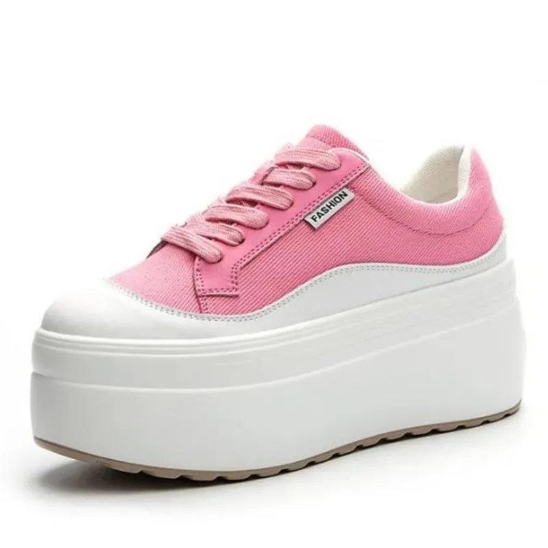 Wedge Espadrille Women - 8cm nowe płótno prawdziwej skóry damskie
