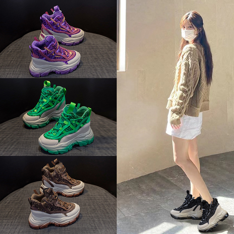 Wedge Espadrille Women - Damskie sneakersy na ukrytej koturnie 2025,