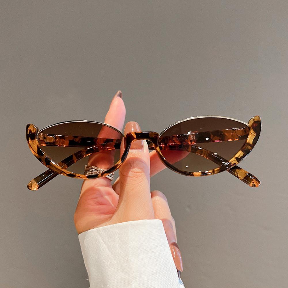 Sunglasses Cat Eye - Vintage małe okulary przeciwsłoneczne, półramkowe okulary