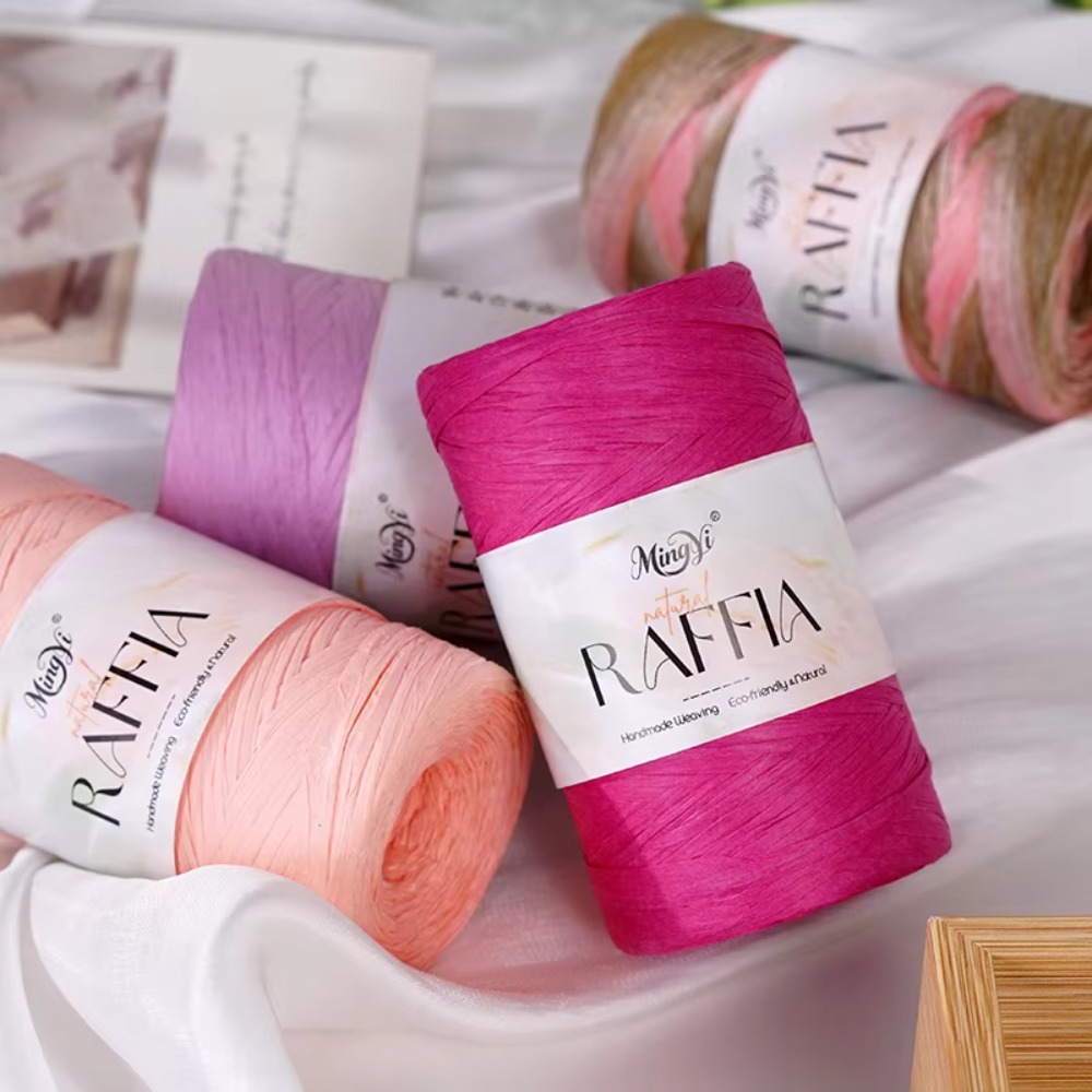 Wielokolorowa włóczka rafia DI – Crochet Bag Raffia recenzja i cena