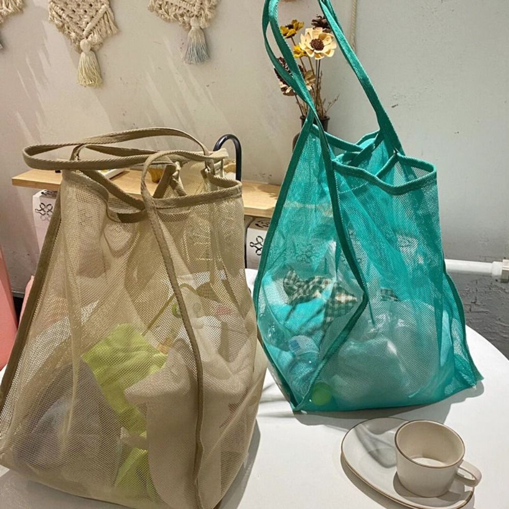 Siatkowa torba plażowa, lekka, – Tote Bag Beach recenzja i cena