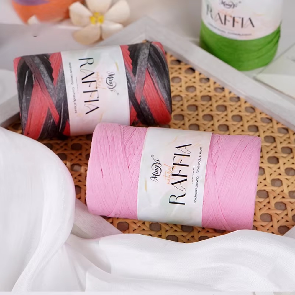Wielokolorowa włóczka rafia DI – Crochet Bag Raffia recenzja i cena
