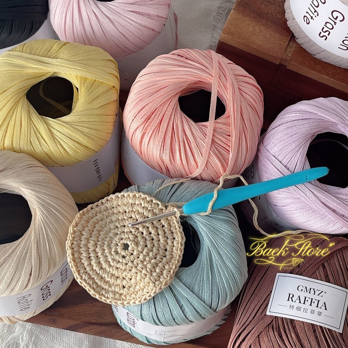 102M/rolka Wielokolorowa przęd – Crochet Bag Raffia recenzja i cena
