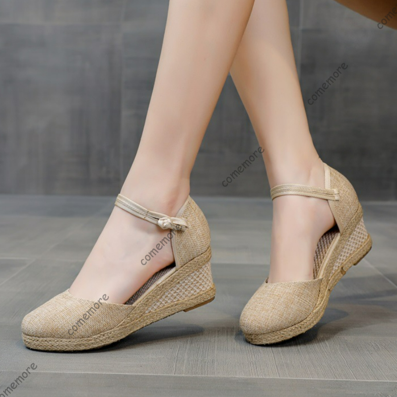 Sandały Comemore na wysokim ob – Wedge Espadrille Women recenzja i cena