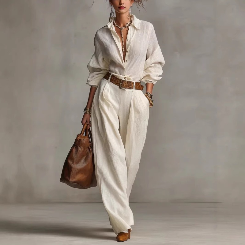 Komplet na wiosnę i lato: eleg – Linen Pant Wide recenzja i cena