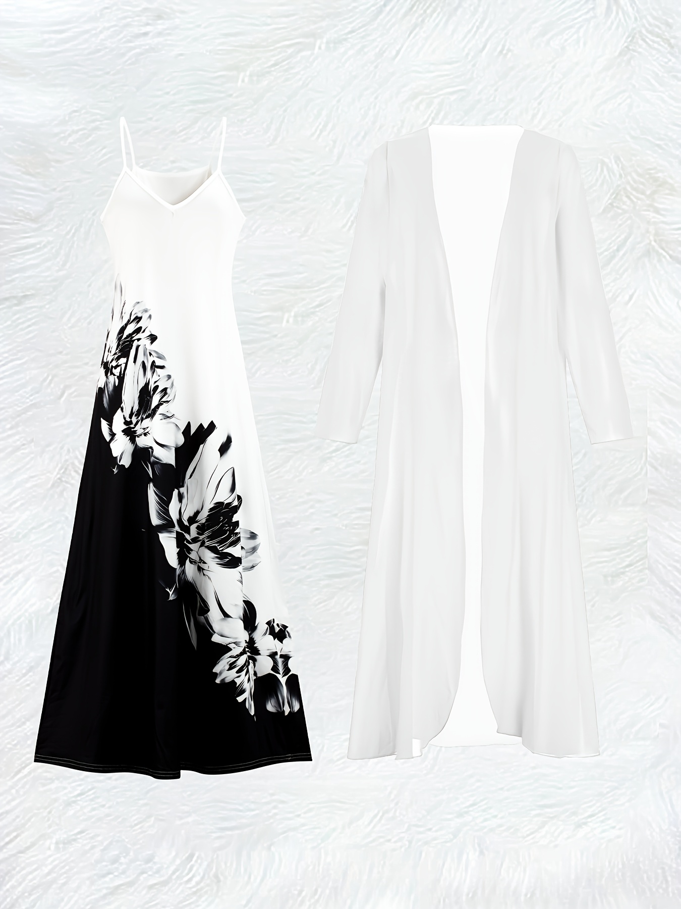 Damski zestaw: sukienka midi w – Romper Floral Print recenzja i cena