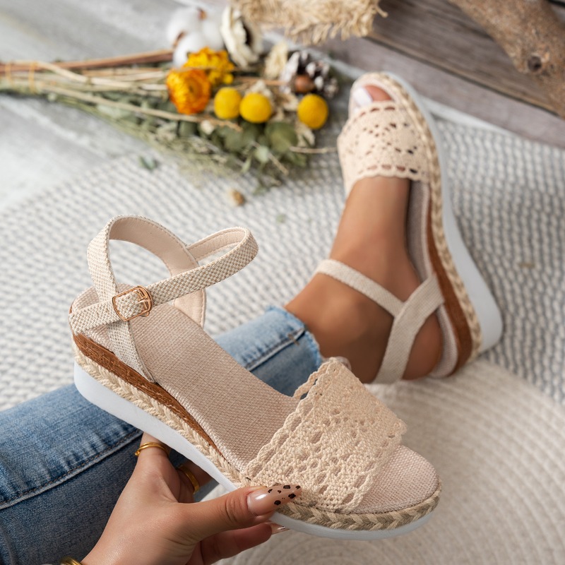 Damskie sandały na koturnie z  – Wedge Espadrille Women recenzja i cena