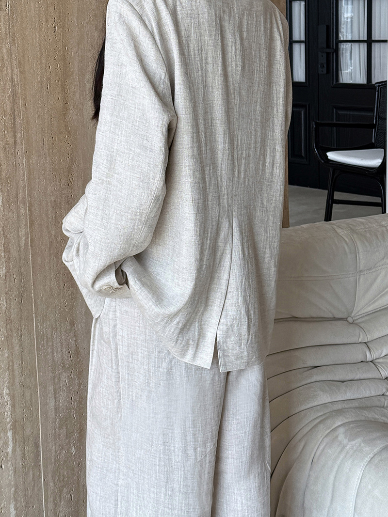 Jesienne Ekskluzywne Komplety  – Linen Pant Wide recenzja i cena