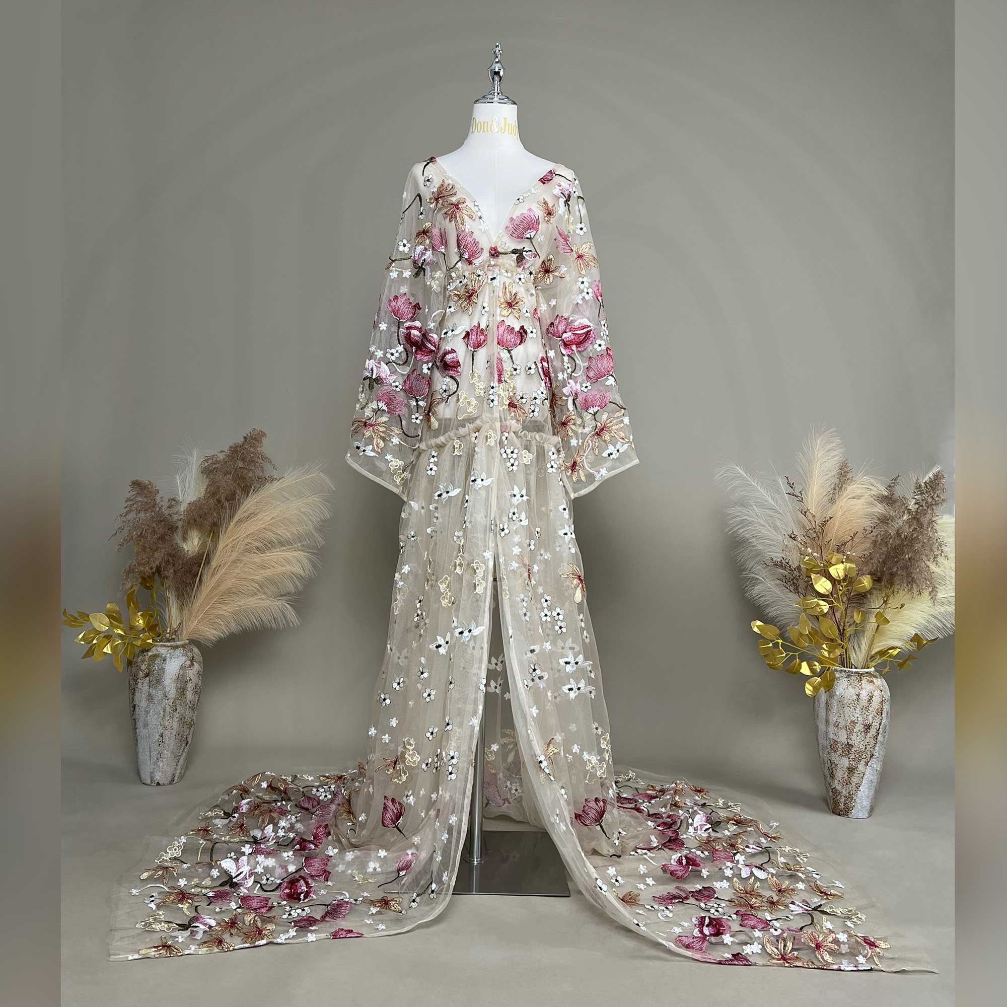 Aplikacje motylkowe Don&Judy i – Kimono Sheer Floral recenzja i cena