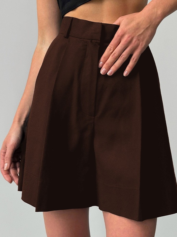 Luźne lniane szorty z szerokim – Linen Pant Wide recenzja i cena