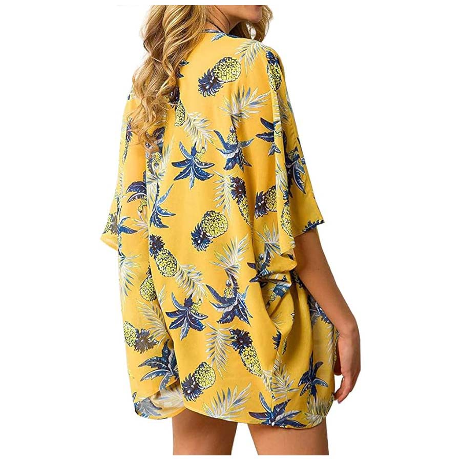 Damskie luźne, przezroczyste k – Kimono Sheer Floral recenzja i cena