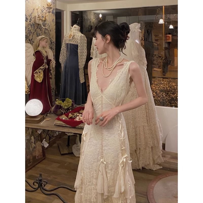 Gotycka Sukienka Koronkowa, Se – Maxi Dress Halter recenzja i cena